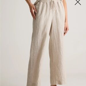 Quince 100% European Linen Wide Leg Pant (Small)